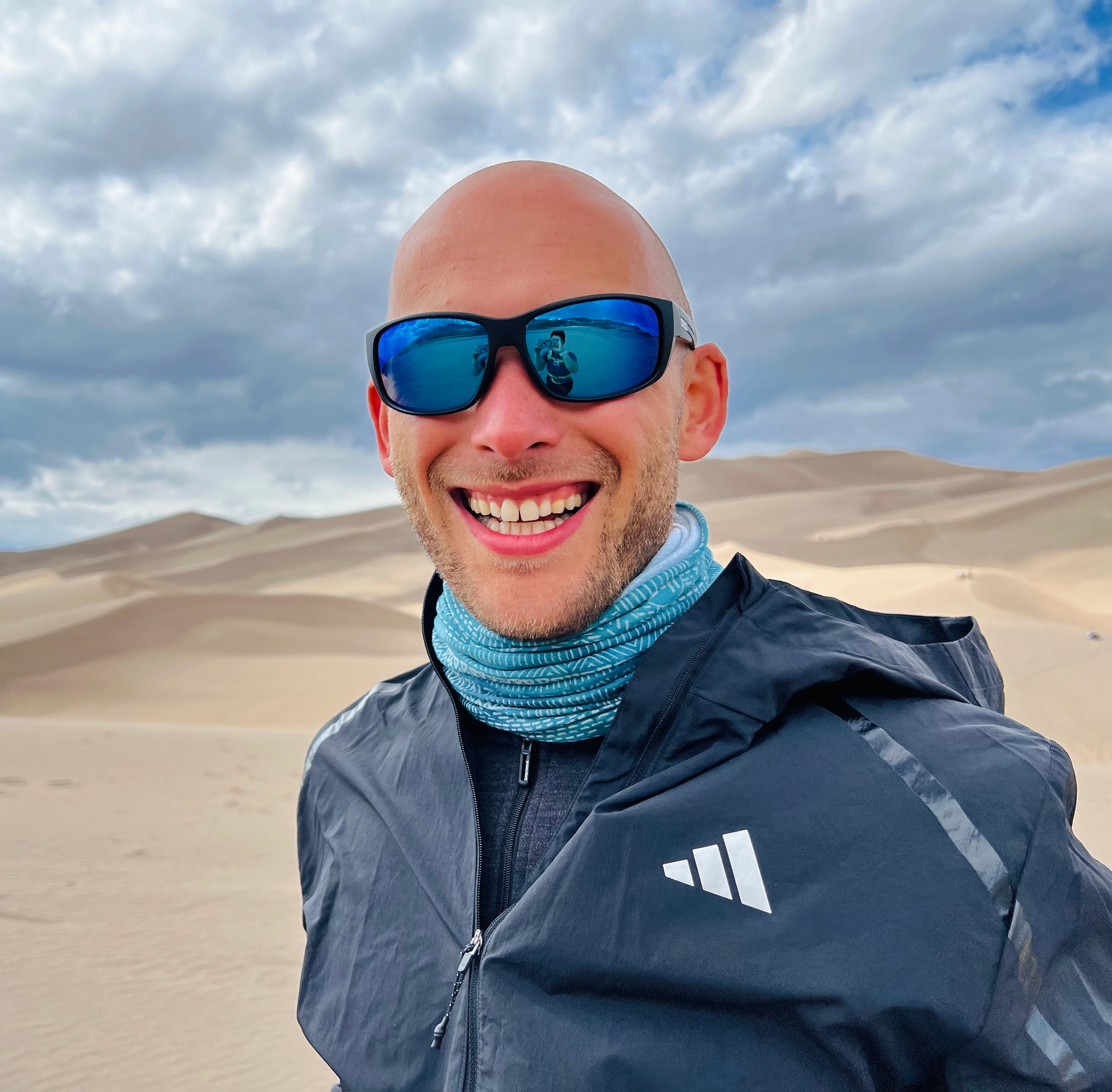 Running at Great Sand Dunes National Park